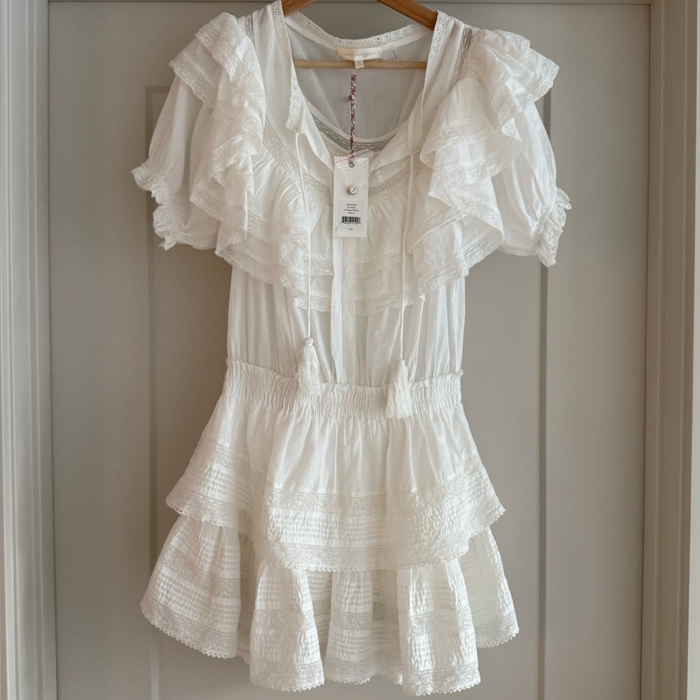 LoveShackFancy Liv Dress Antique White NWTs
